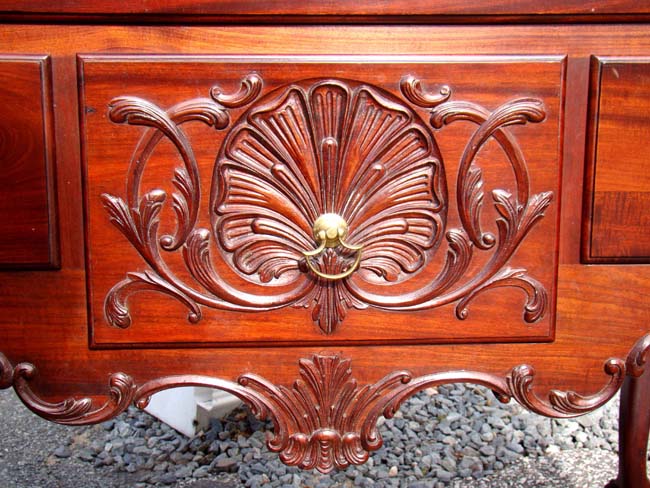 A Magnificent Chippendale style mahogany Lowboy made by Boston cabinetmaker Olof Althin circa 1890 — image 3